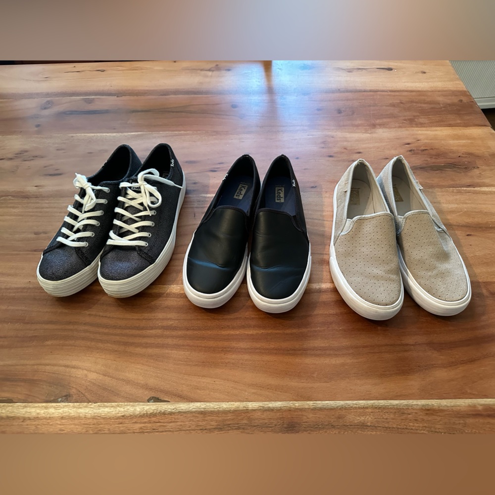 Women’s Ked’s Sneakees, 3 pairs of casual shoes for less than the price of 1 !!